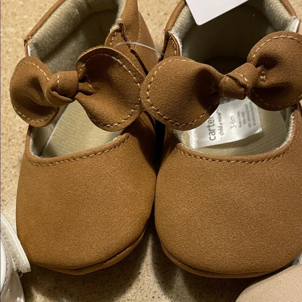 Child of Mine Baby Shoe Trio - White, Tan, and Brown